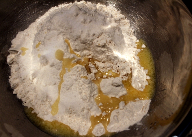 Flour with salt and butter